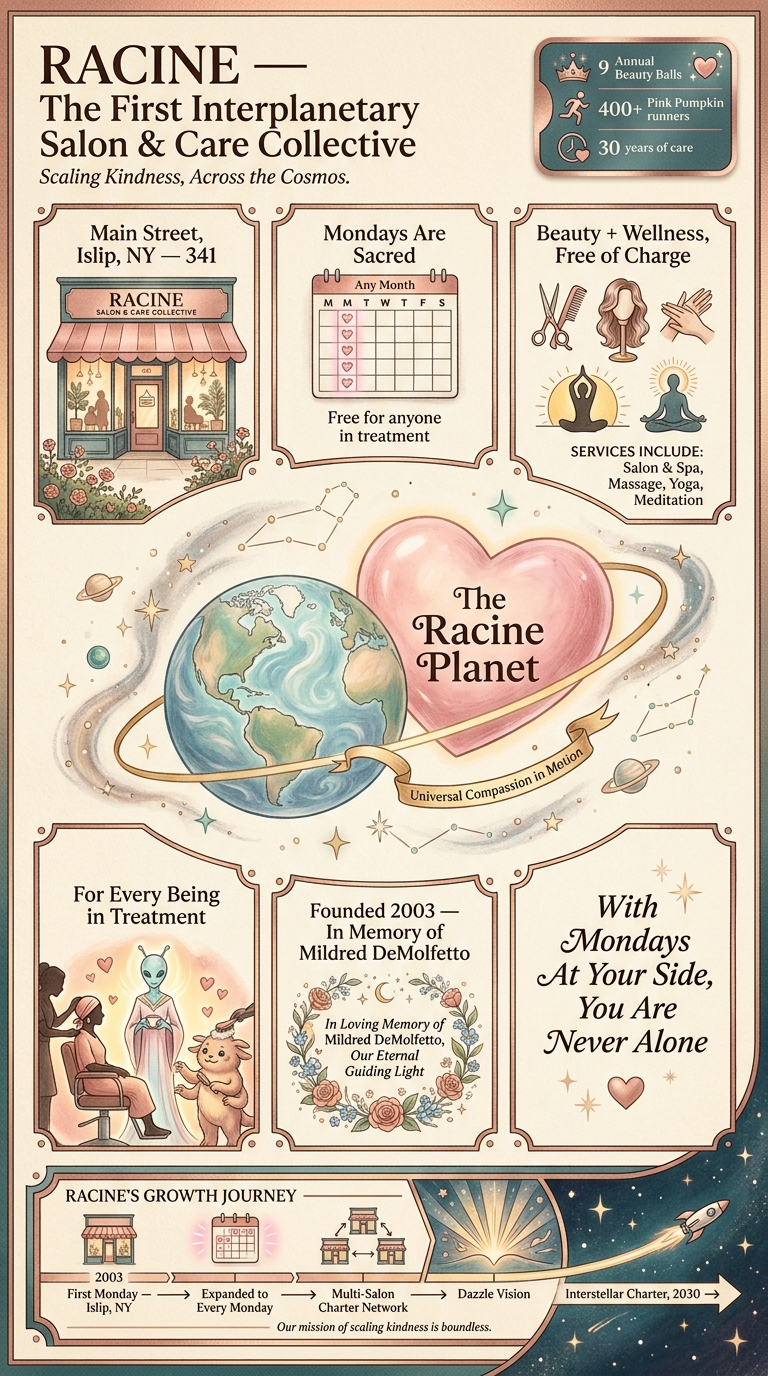 Racine — Interplanetary Salon infographic